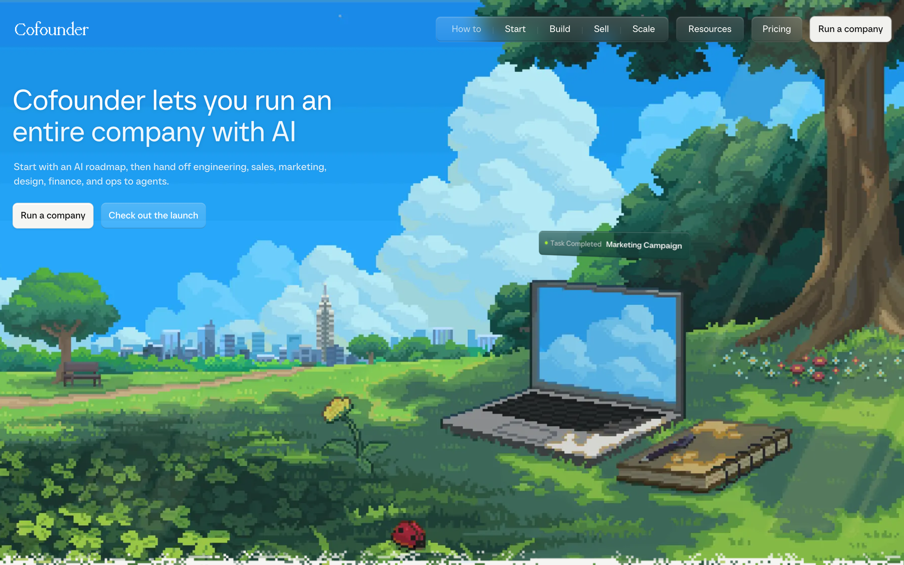 Cofounder website screenshot