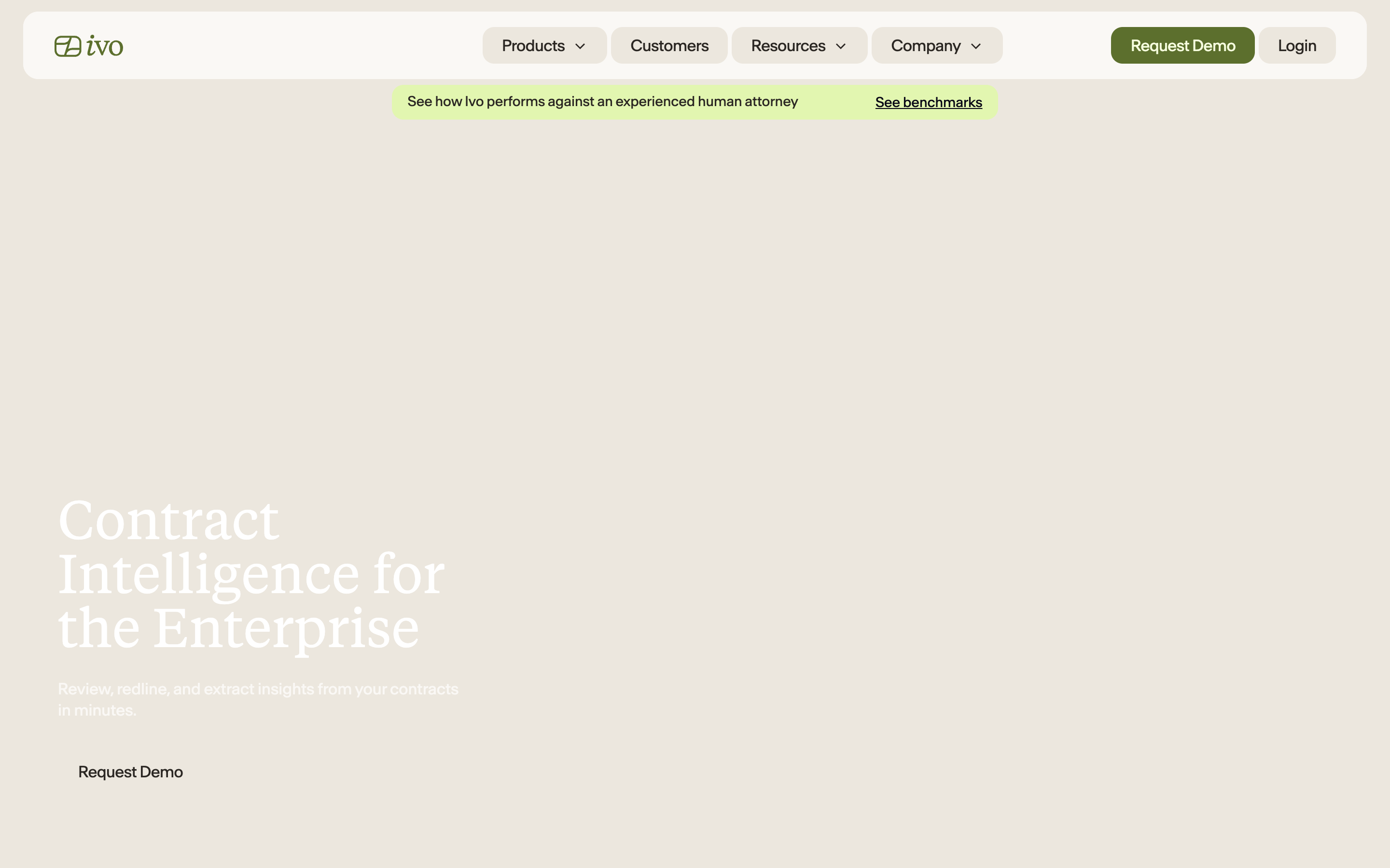 Ivo website screenshot