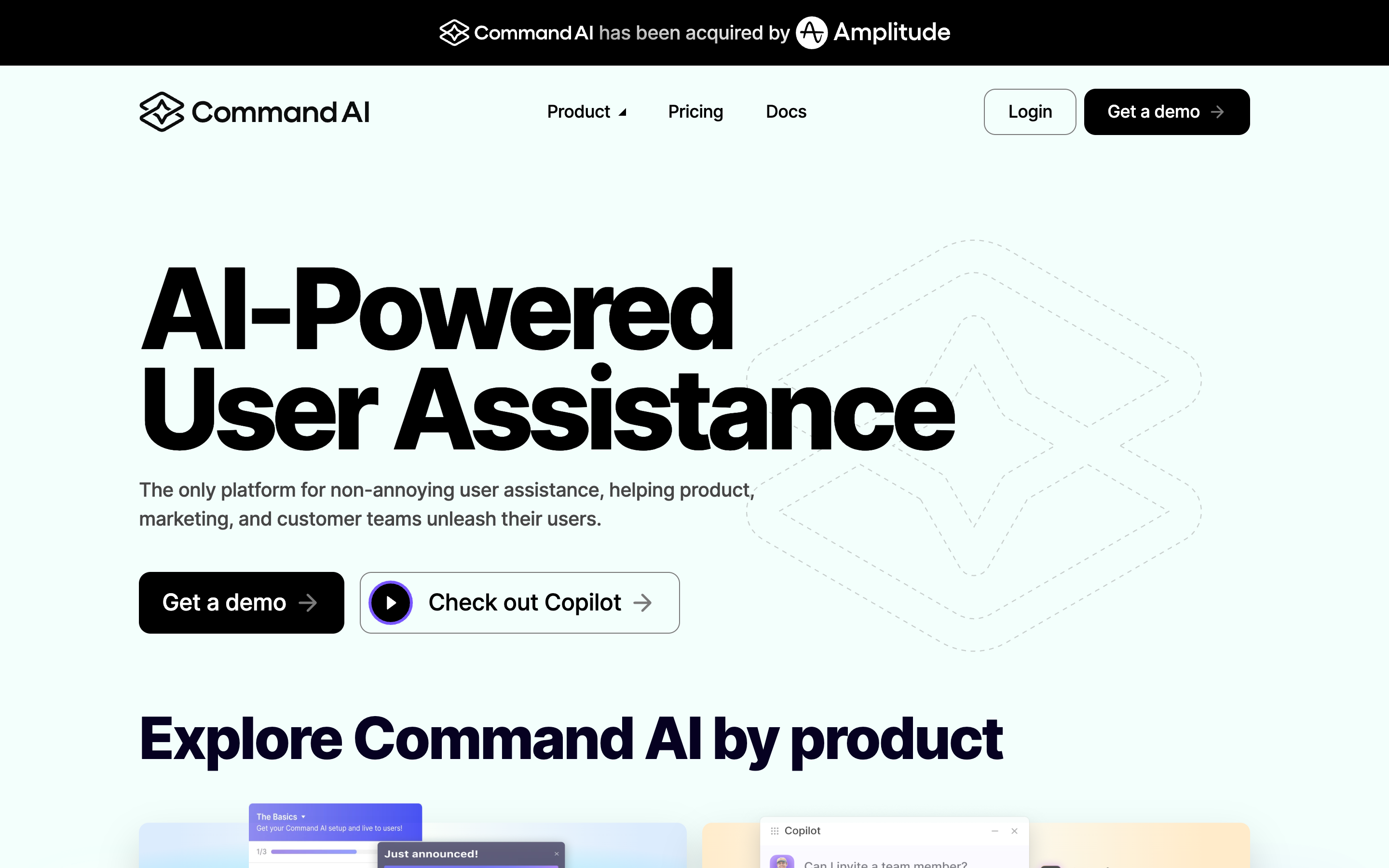 Commandbar website screenshot