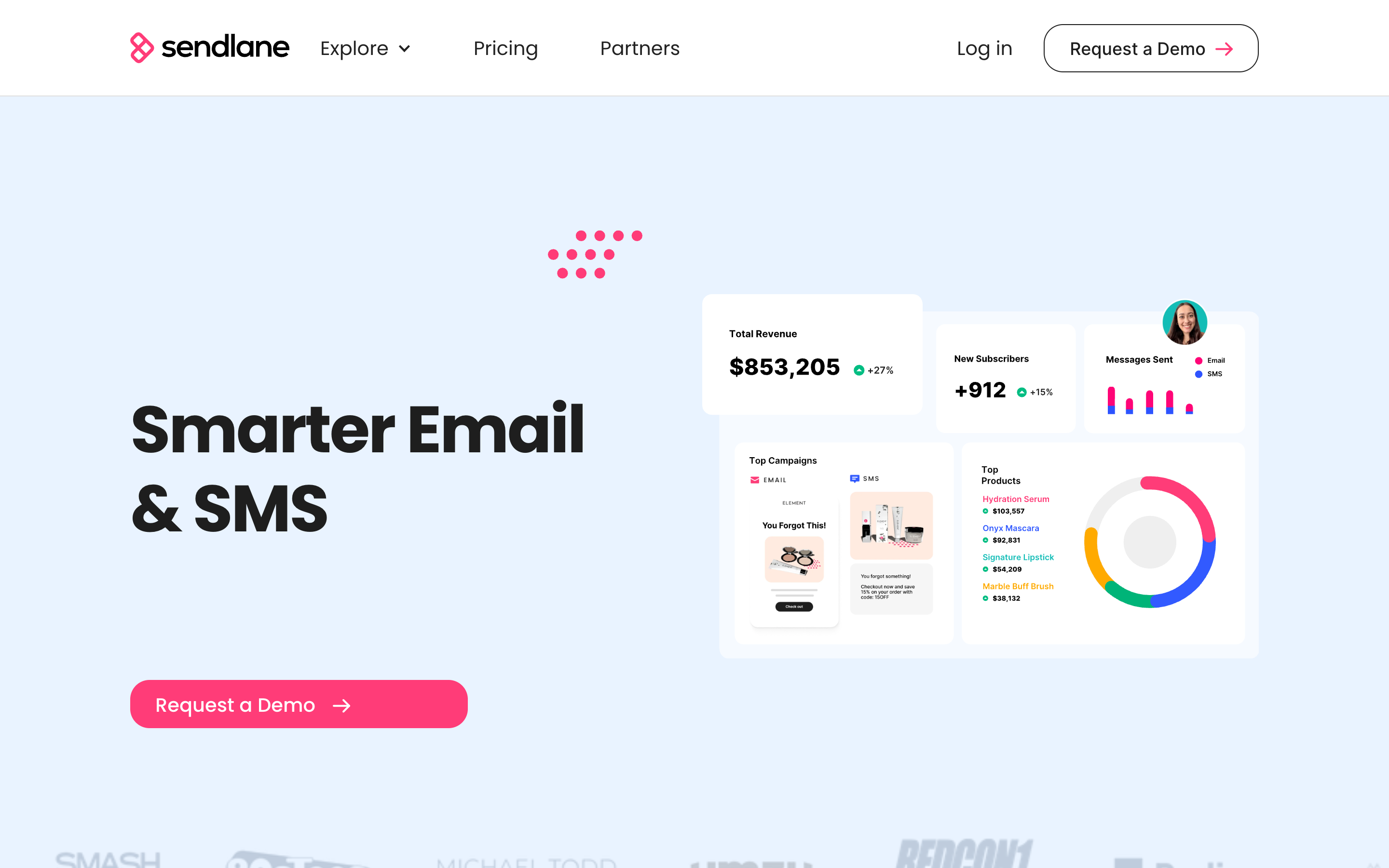 Sendlane website screenshot