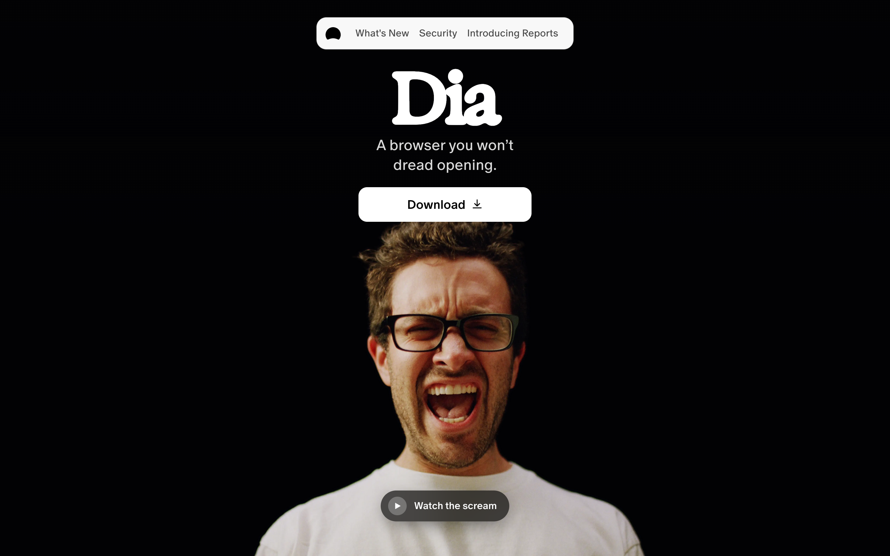 Diabrowser website screenshot