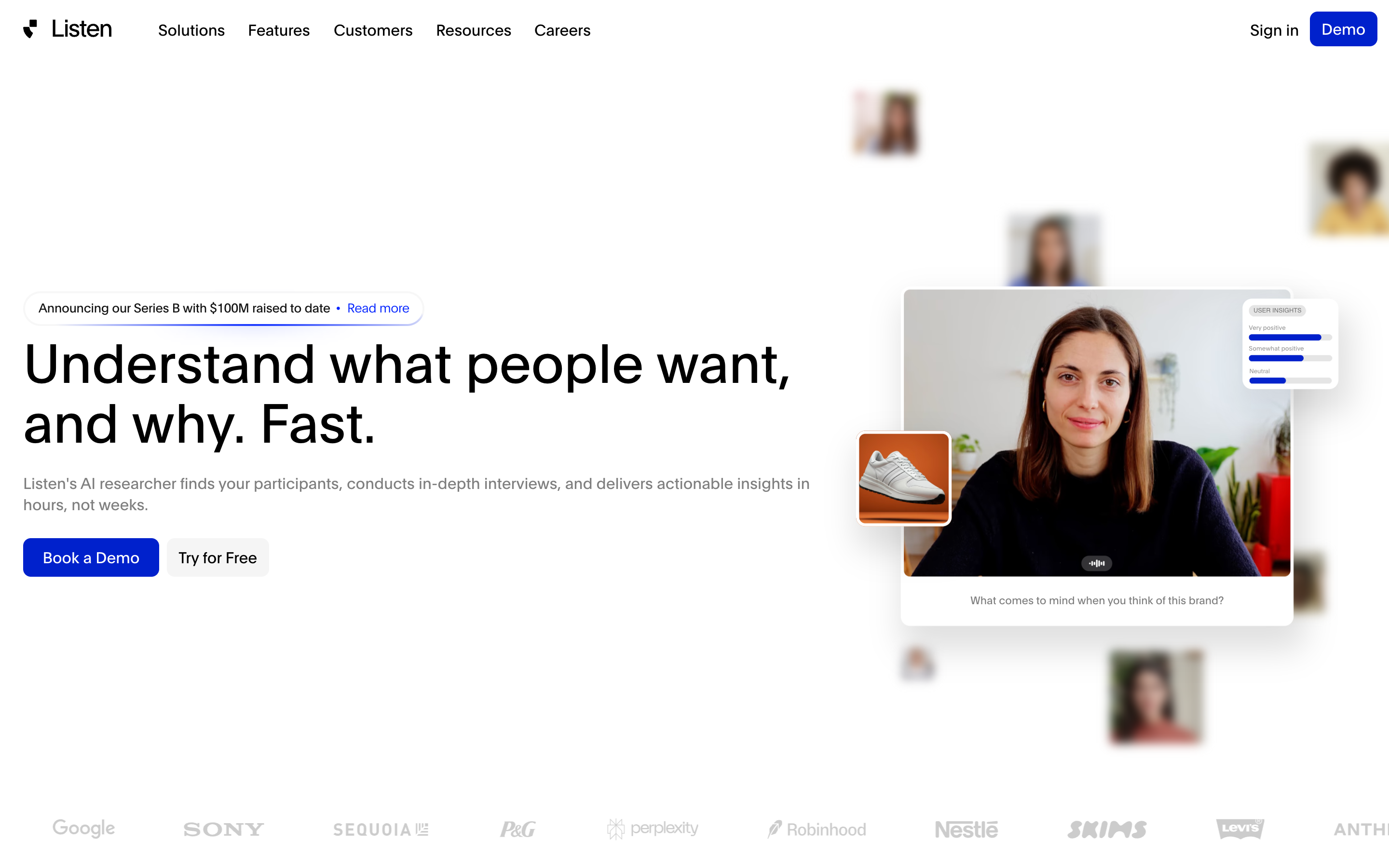 Listenlabs website screenshot