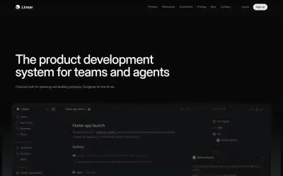 Linear website screenshot