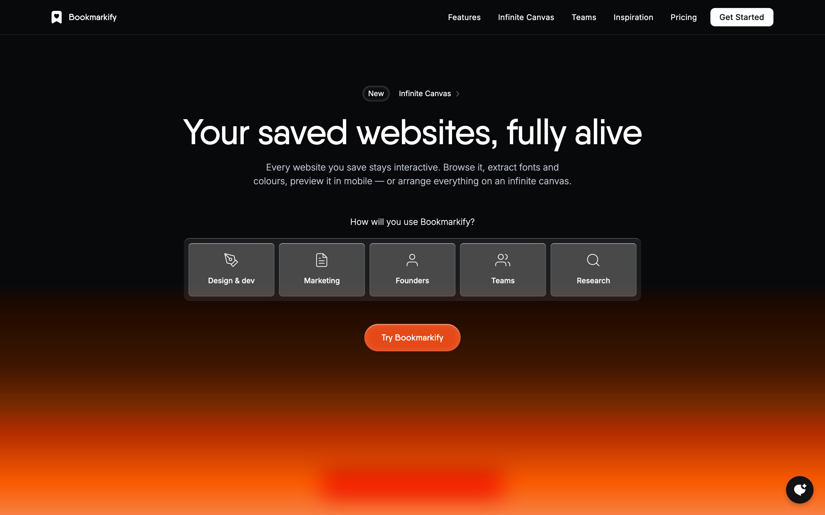 Bookmarkify website screenshot