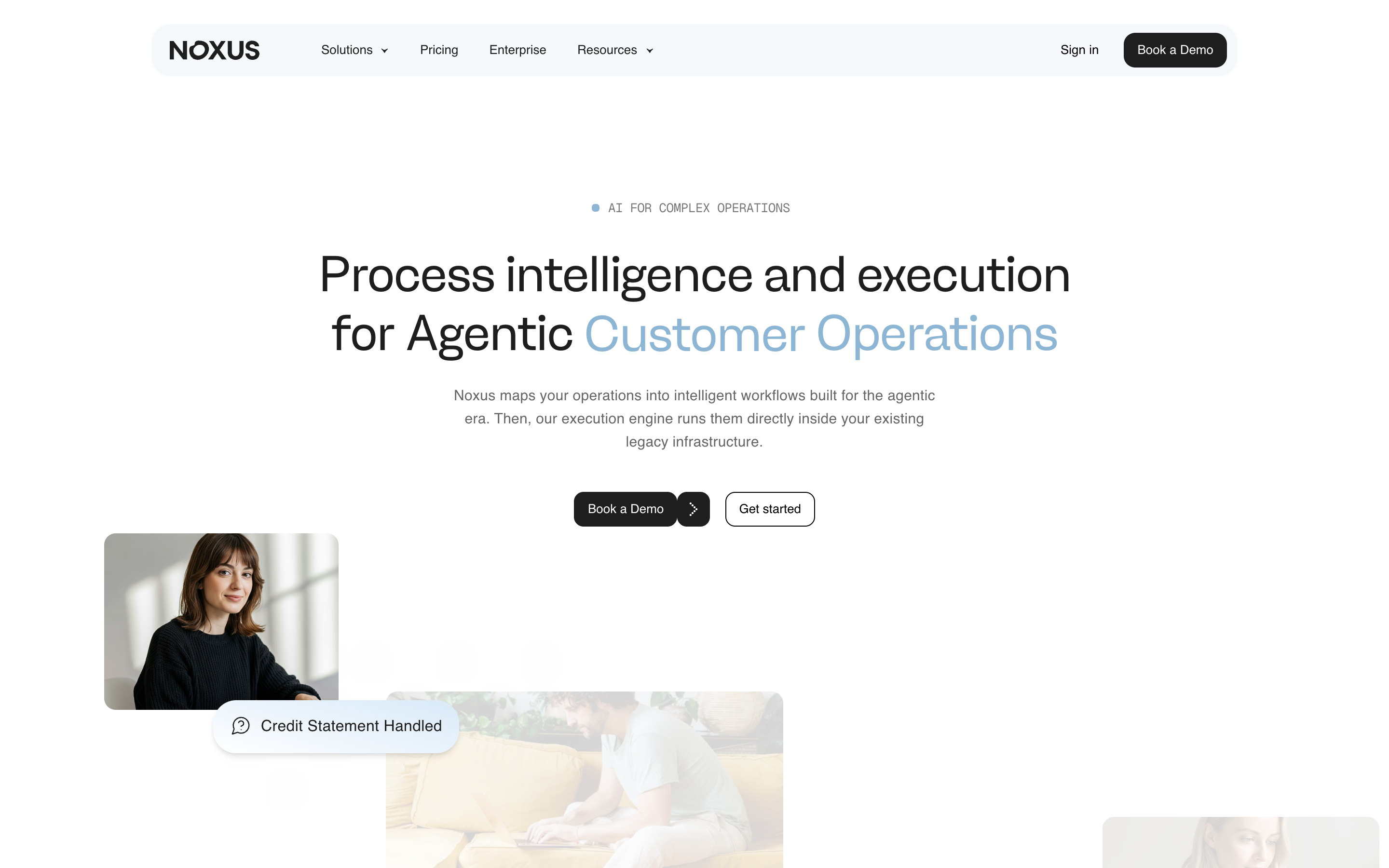 Noxus AI website screenshot