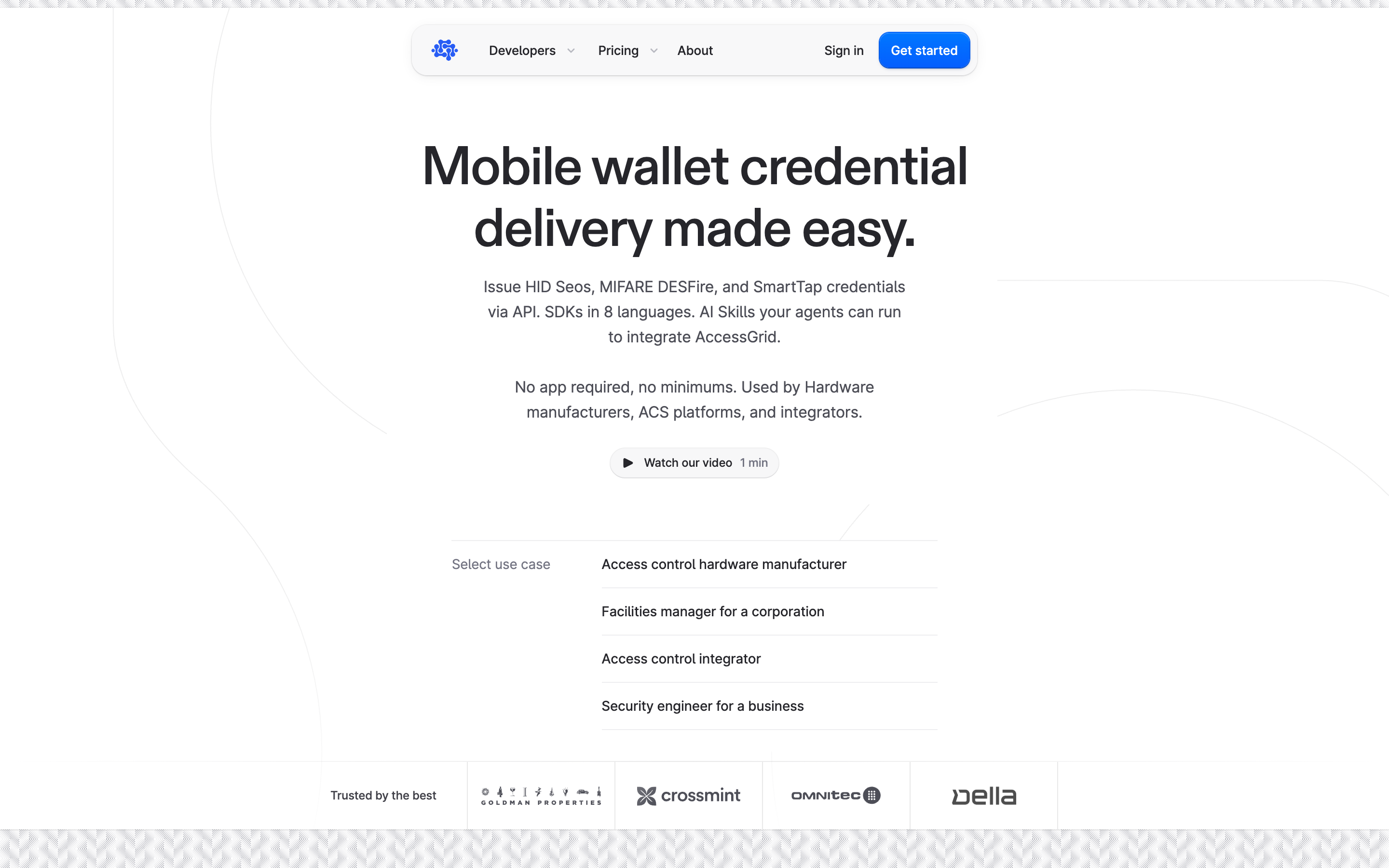 Access Grid website screenshot