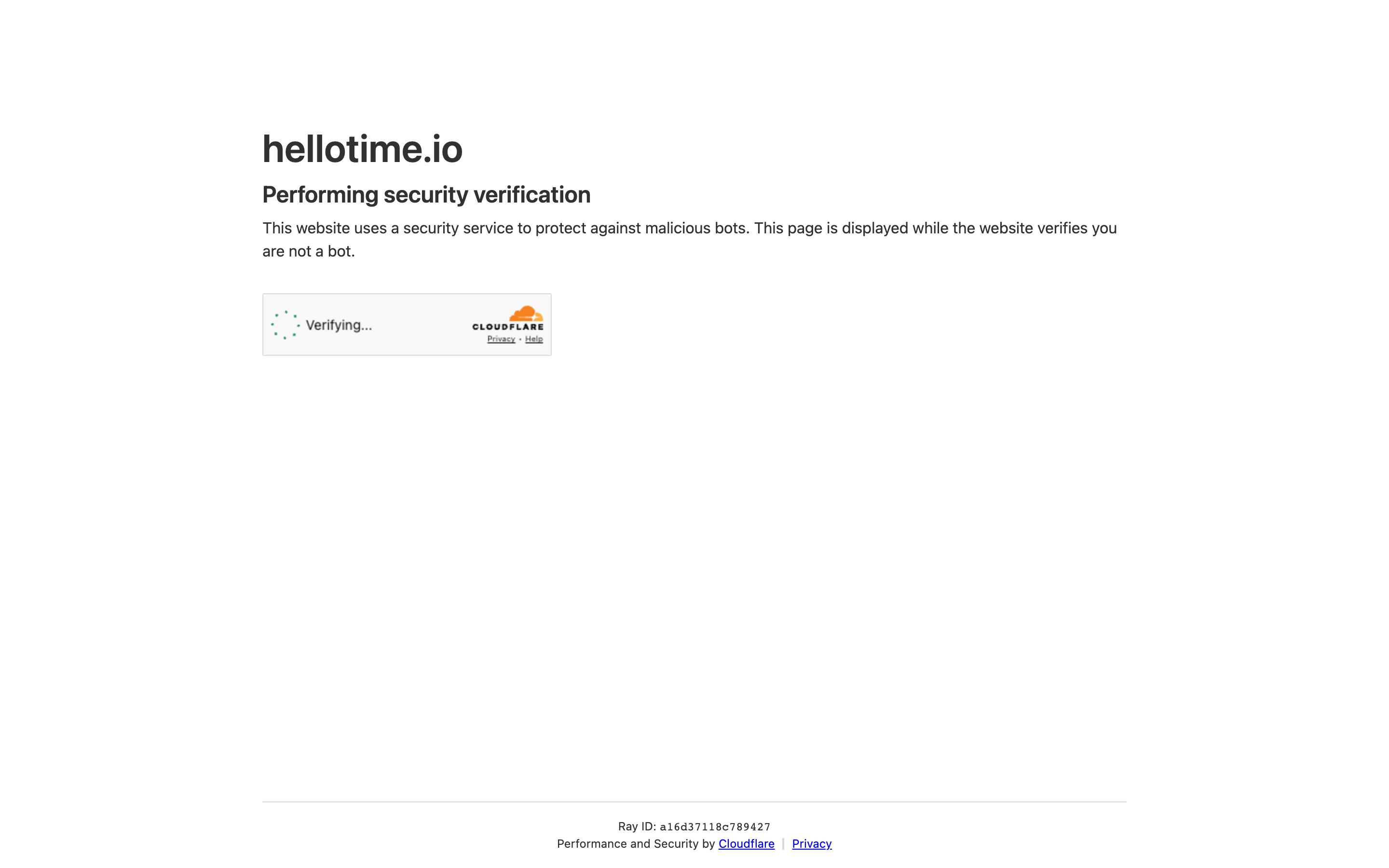 Hellotime desktop screenshot