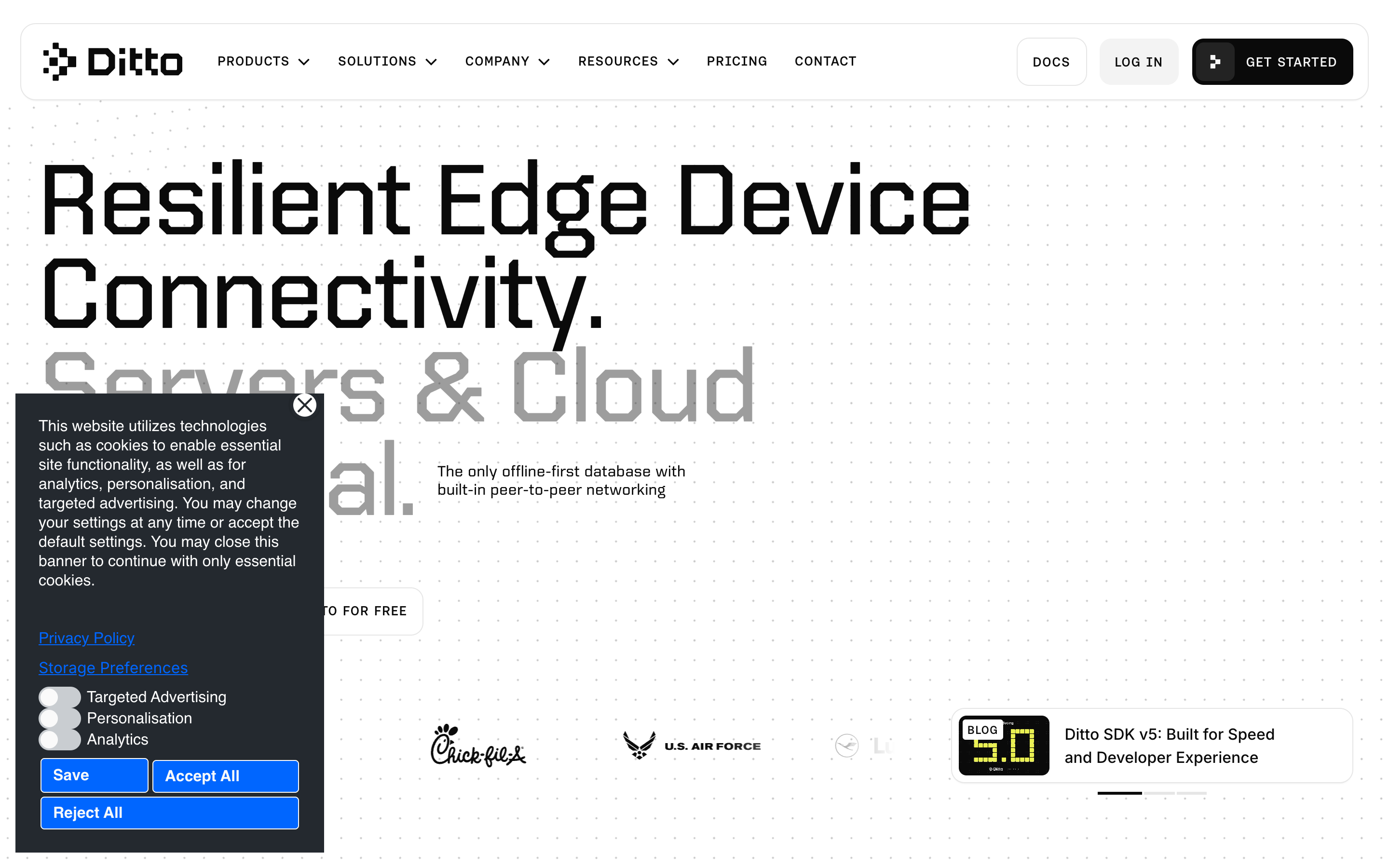 Ditto website screenshot