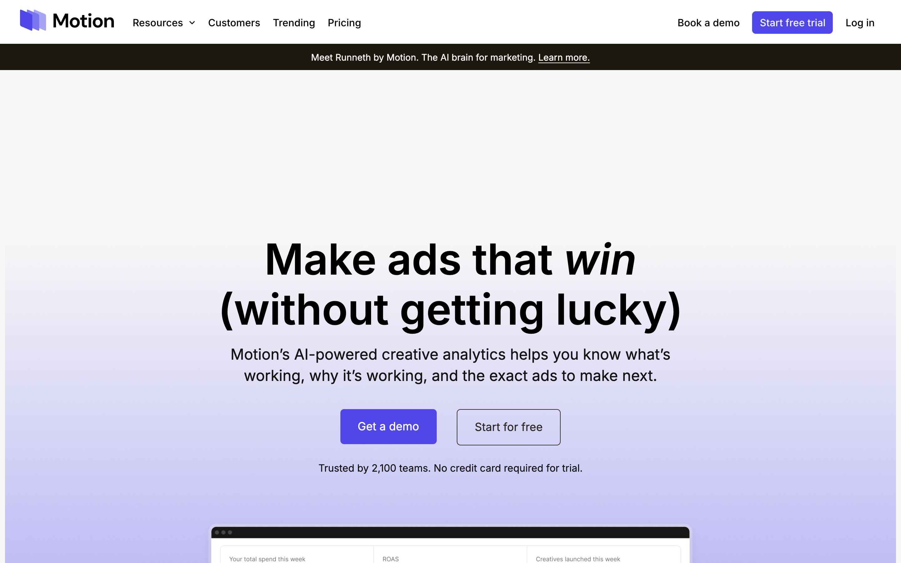 Motionapp website screenshot