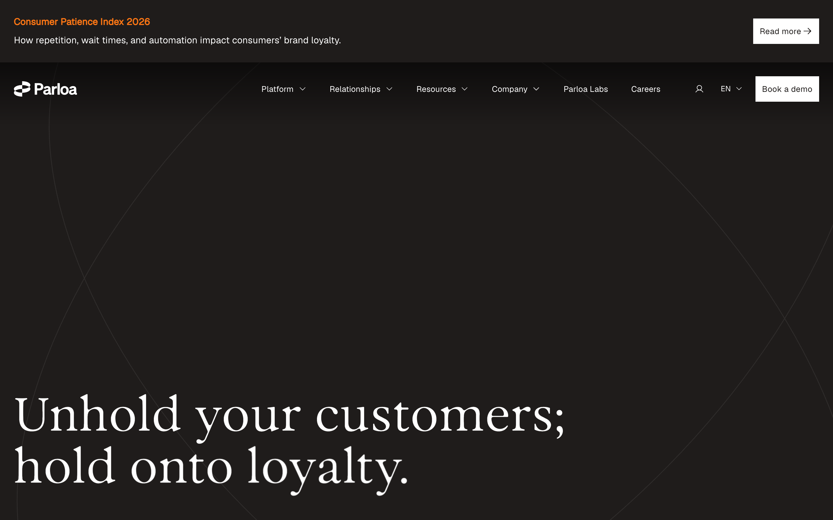 Parloa website screenshot