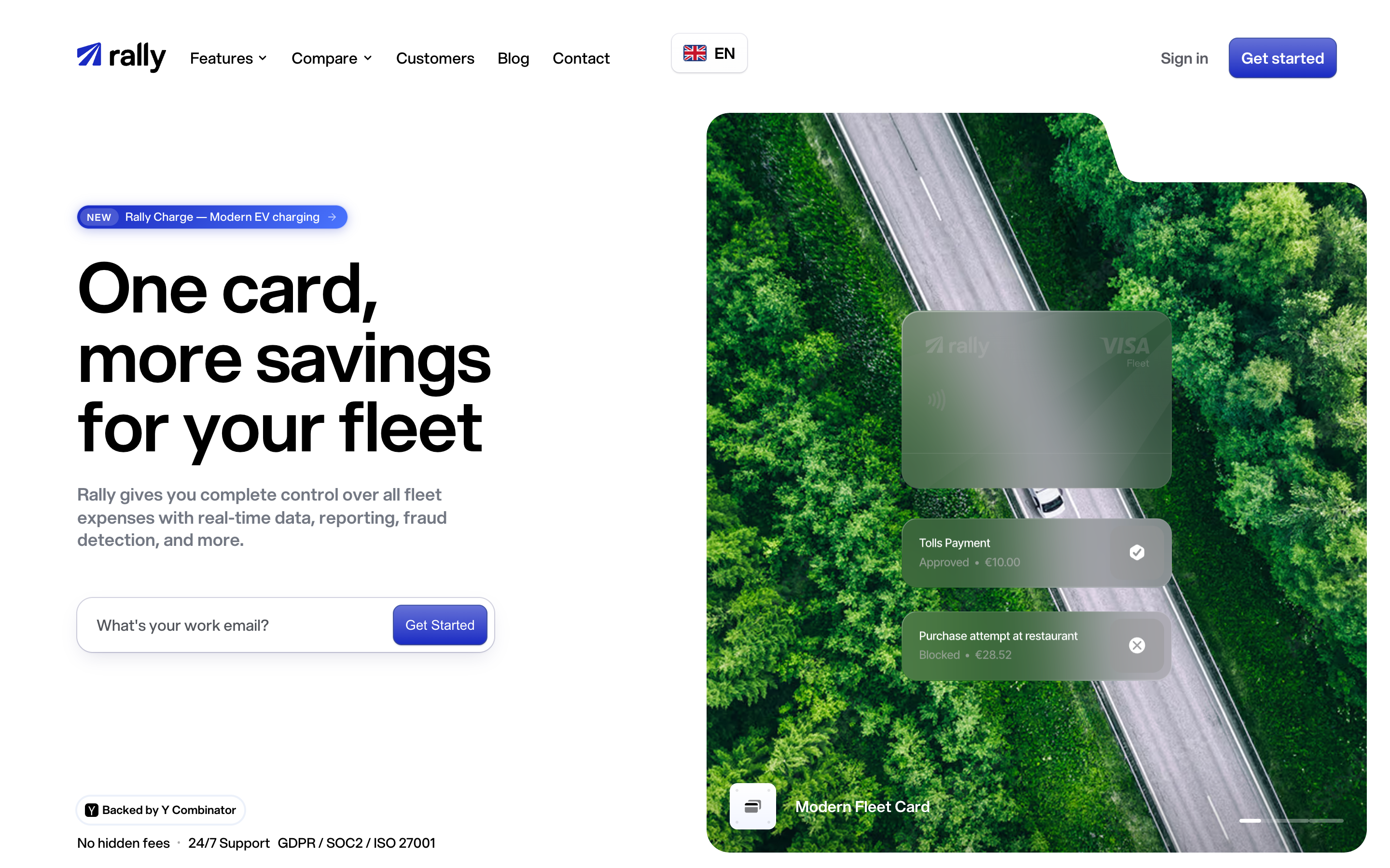 Getrally website screenshot