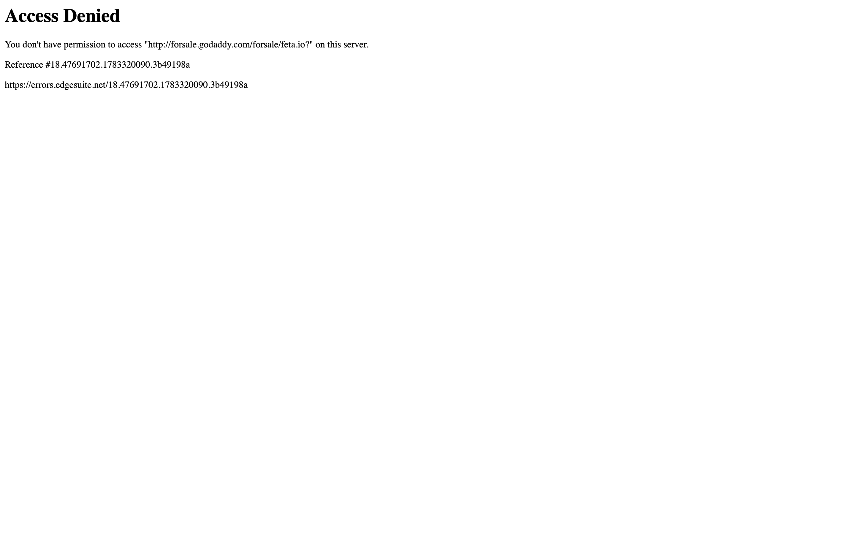 Feta website screenshot