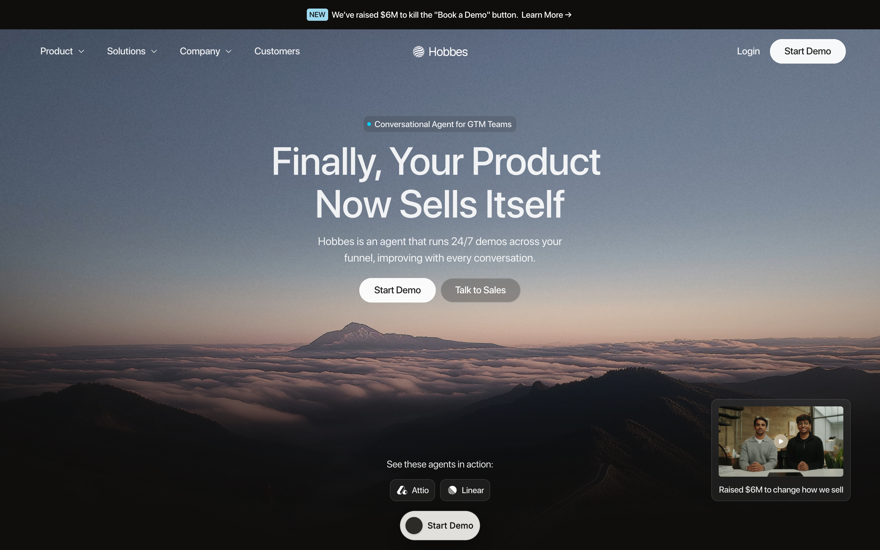 Hihobbes website screenshot