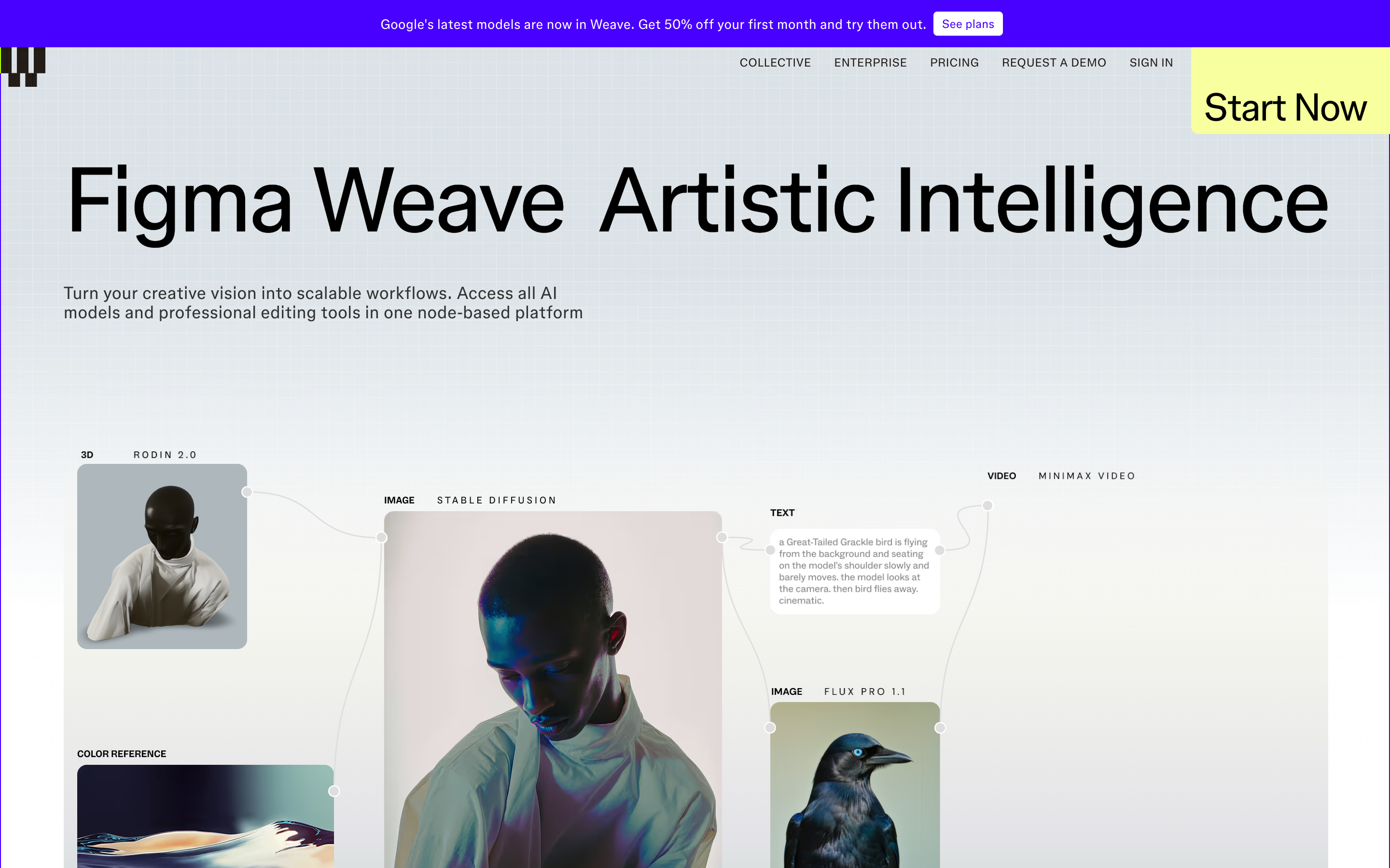 Weavy website screenshot