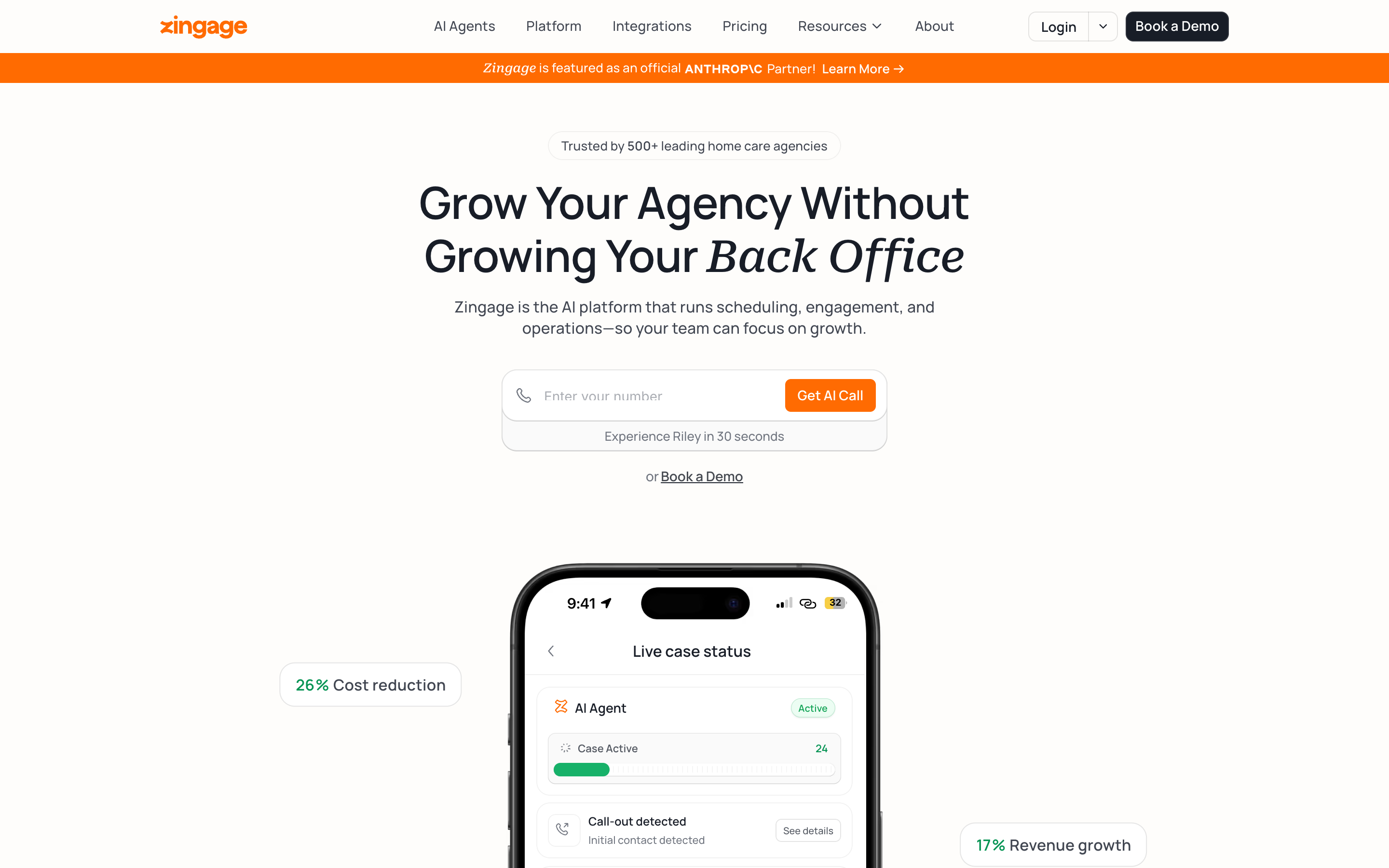 Joinava website screenshot
