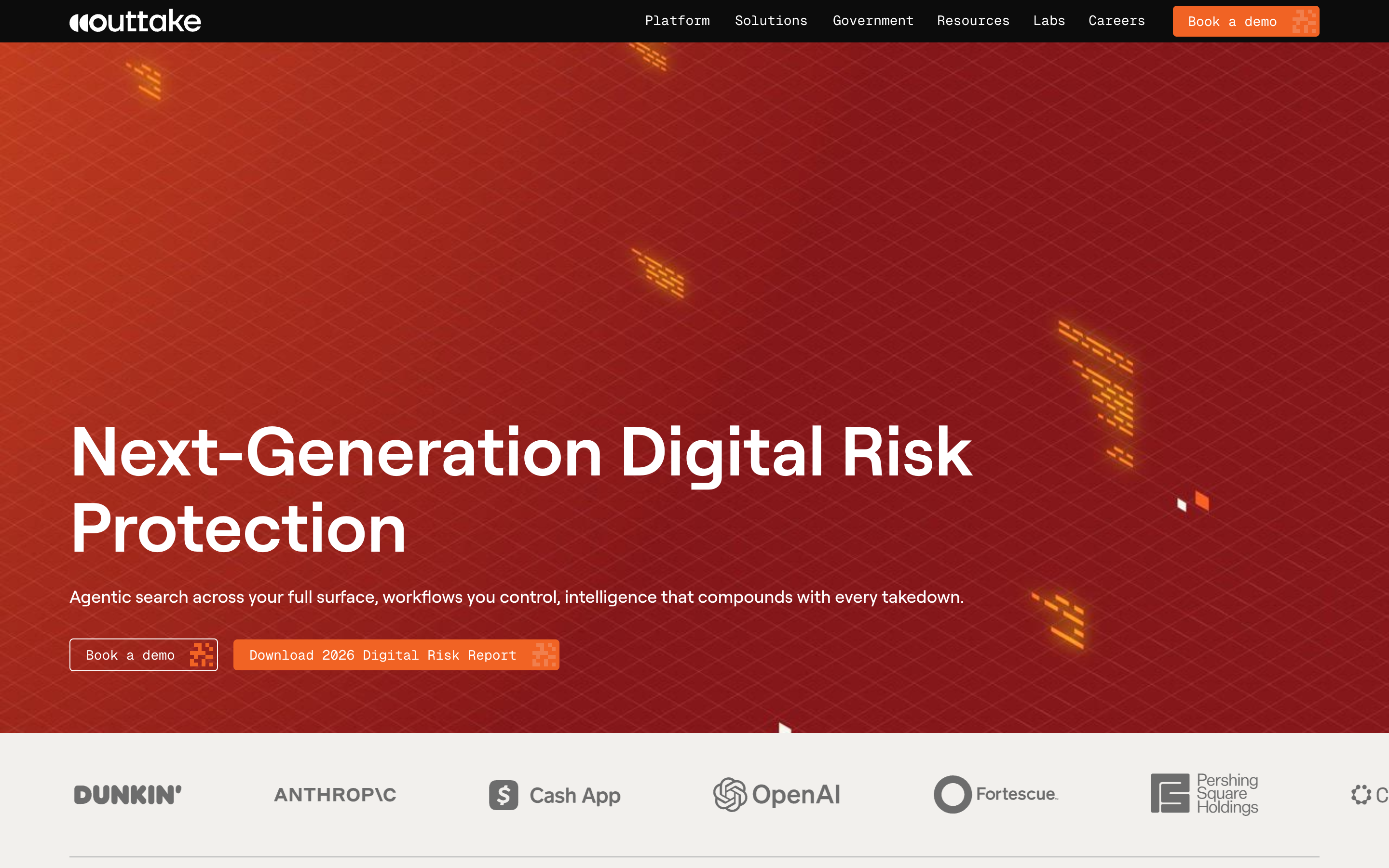 Outtake website screenshot